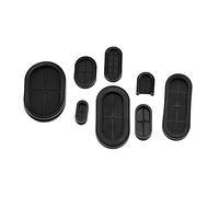Hole Plugs,5pcs Groove Rubber Circlip Sealing Ring Oval Shape Double-Sided Gaskets Cxd 13X27mm Black(Cxd 20x28mm)