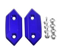 Hole Plugs Mirror Hole Decorative Cover Rearview Base Baffle Eliminators Cap For KAWASAKI ZX-10R ZX10R 2008 2009 2010(Blue)