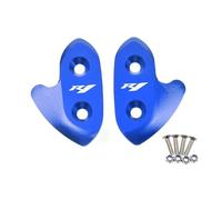 Hole Plugs Mirror Hole Decorative Cover Rearview Base Baffle Eliminators Cap For Y-AMAHA YZF-R1 YZF-R1M YZF R1 R1M 2015 2016 2017 2018 2019(Blue)