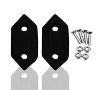 Hole Plugs Mirror Hole Decorative Cover Rearview Base Baffle Eliminators Cap Motorcycle Accessories For KAWASAKI ZX-10R ZX10R 2008 2009 2010(Black- Silver)