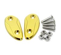 Hole Plugs Mirror Hole Decorative Cover Rearview Base Baffle Eliminators Cap Motorcycle Accessories For H-ONDA CBR1000RR 2008-2017(Yellow)