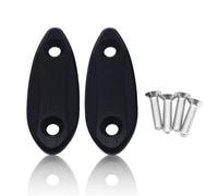 Hole Plugs Mirror Hole Decorative Cover Rearview Base Baffle Eliminators Cap Motorcycle Accessories For KAWASAKI ZX6R 2009 2010 2011 2012(Black- Silver)