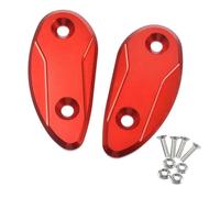 Hole Plugs Motorcycle Block OFF Plate Rear View Mirror Hole Cover Chassis Code Cap Base For H-ONDA CBR1000RR 1000 RR 2008 2009-2017(Black- Silver)