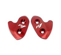 Hole Plugs Motorcycle Rearview Mirror Base Windshield Drive Eliminator Hole Cover For Y-AMAHA YZF R1 R1M 2015 2016 2017 2018 2019(Black- Silver)