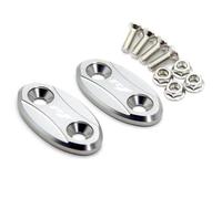 Hole Plugs Motorcycle Rearview Mirror Base Windshield Drive Hole Cover For Y-AMAHA YZF R1 2007 2008 2009 2010 2011 2012 2013 2014(Silver)