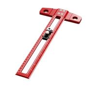 Hole Positioning T Square Tool, Aluminum Alloy Woodworking Ruler with Sliding Stop, Parallel Marking, Shelf Layout Aid Carpentry Layout Guide Parallel Line Ruler Drill Hole Locator