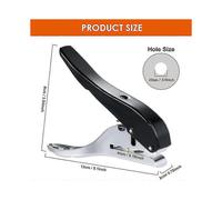 Hole Punch 3/8 Inch-10mm Single Hole Hole Punch, Heavy Duty Hole Punch Single, Portable Handheld Lo
