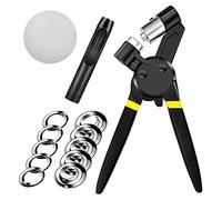 hole punch, 3/8 Inch Grommet Tool Kit,Handheld Hole Punch Pliers Mini-Type Manual Eyelet Machine with 300 Pcs Grommets