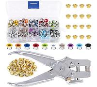 hole punch， 400Pcs 3/16 Inch Metal Grommets Kit,1Pcs Eyelet Hole Punch Pliers, Eyelets Kits Shoe Grommet Sets