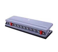 Hole Punch,KW-triO Handheld DIY Mushroom 12 Holes Punch Puncher Paper Cutter with Ruler 6 Sheets Punch ty A4 / A5 / A7 / B5 for Office Home School Students Supplies