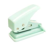 Hole Punch Mini Handheld Portable Puncher Single Hole Puncher Perforator 10 Sheets at One Time for Paper Card Tag Green