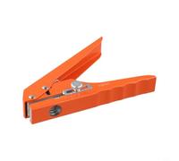 Hole Punch Pliers Professional Revolving Puncher for Leather Belts Canvas - Precision Craft Tool with Guard 12mm Orange
