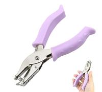 Hole Punch, Purple Single Hole Puncher Meta with Soft-Handled for DIY Craft Tags Clothing Ticket Scrapbook Tool (Purple)