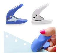 Hole Punch Single Hole Punch Single Heavy Duty Mini Paper 1 Puncher, 10 Sheets at One Time, Random Color (2pcs)