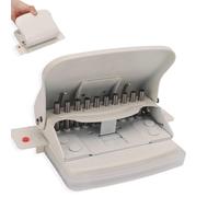 Hole Puncher, 10 Holes Punch Envelope Punch Board Heavy Duty Hole Punch Craft Punch Paper Punch for Bookbinding Documentation Scrapbook(White)