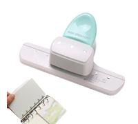 Hole Puncher - 16x9.2x6cm Portable Manual Punching Tool | Office Paper Craft 3/6 Hole Puncher | For School Classroom Binder Scrapbook Fabric Paperwork Card Journal Notebook