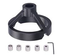 Hole Puncher Fixture Drill Guide, Wood Positioning Doweling Jig Locator, Aluminum Alloy DIY Carpentry Tool with 6-10mm Drill Sockets for Accurate Woodworking