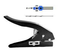 Hole Puncher - Heavy Duty Handheld Punch Tool | Single Hole Puncher For Cardboard, Thin PVC Sheets, Tags, Paper Labels, ID Cards, Scrapbooking, Craft Repair, Office School Supplies