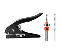 Hole Puncher, Heavy Duty Single Hole Punch, Portable Handheld Tool for Repair Cardboard Label Cards Scrapbook Thin PVC Sheets Tags Paper Crafting