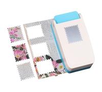 Hole Puncher | Manual Heavy Duty Craft Cutter | Rectangle Square Postage Hole Puncher Tool,for Binder Scrapbook Postage Stamp Card Journal Notebook Photo Art Projects