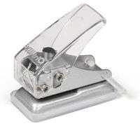 Hole Puncher Simple Plastic Mini Single Paper Puncher Stationery Portable Scrapbooking Hole Punch School Office Binding Supplies ( Transparent ) Useful and Practical