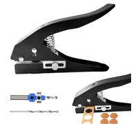 Hole Puncher Single - Single Hole Puncher, Paper Punch Cutter Tool | Ergonomic Handheld Design, Clean Cut Steel Punch, Lightweight Compact Design, Portable Precision Punching Tool For Office Crafts Ta