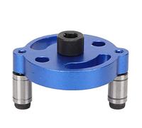 Hole Puncher, Woodworking Straight Hole Punch Center Hole Aluminum Alloy Punch Locator Hand-Held Hole Drilling Punching Tool Jig Kit Drill Guide Wood Dowel Puncher Locator Carpentry Tool(Blue 4pc-A1)
