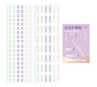 Hole Reinforcement Stickers, - 156 Piece Self Adhesive, Binder Labels Colorful Paper, Circles Notebook Retail Supplies Bookmark | Notebook Retail Supplies Bookmark Markers Schedule