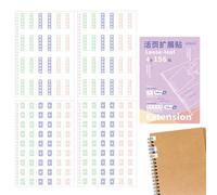 Hole Reinforcement Stickers, Pack of 156 Self-Adhesive Index Tabs, Colourful Circular Reinforcements Made of Paper, for Bookmarks, Retail Accessories, Marker Pens and Scheduling