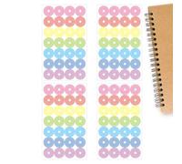 Hole Reinforcement Stickers, Round Self Adhesive Amplifiers, Reinforcement Circles For Ring Binder, For Students Adults Teachers Classroom School Programming Notebook