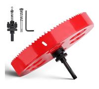 Hole Saw 300 mm, HSS Hole Saw Wood with SDS Plus Shank and Hexagonal Shank Drill Bit for Wood, Drywall, Plastics