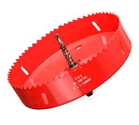 Hole Saw 6 5/16” (160mm) for Wood, HSS Bi-Metal Hole Cutter with Pilot Drill Bit for Plywood, Cornhole, Ceiling and Drywall