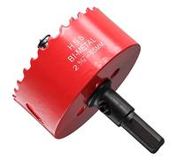 Hole Saw 65 mm, Bi-Metal Cutting Depth HSS M 42 Hole Cutter for Cutting Wood, Plastic, Drywall, Plasterboard and Soft Metal Sheet
