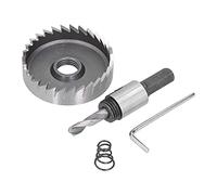 Hole Saw Kit High Speed Steel 53mm Aperture Hole Drill with Spring Hex Wrench for Metal Thick Plate Aluminum Alloy Drilling