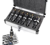 Hole Saw Set, 6pcs Hole Cutter 16/18/20/22/25/35MM, 25mm Working Depth, Alloy Steel for Charging Drill, Hand Drill, Bench Drill