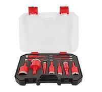 Hole Saw Set for Tile - High-Precision Dry Use - Ceramic Tile Hole Saw Kit - for Drainage Pipe Installation Wall Repair Electrical Wiring Crafting Enthusiasts