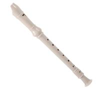 Hole Soprano Recorder for Beginners, Resin White | Detachable Design, Smooth Edges, Storage Bag Included, for Early Education and Music Class
