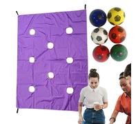 Hole Tarp Team Building Game- Outdoor Coordination Activity Set,Collaborative Play Equipment,Durable Training Sheet With Cutouts, Interactive Skill Building Tool | Fun Challenge Gear For School Event