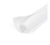 HOLED 1/8 inch Split Braided Cable Management Sleeve for USB Cable Power Cord Audio Video Cable, Wire Loom Cord Protector from Cat Dog Chewing (White, 25FT)