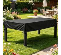 HOLEILUCK Garden Table Cover Waterproof Rectangular 210x190x30cm/LxWxH/83 x75 x12 Outdoor table Covers Waterproof,Patio Tables Covers,420d Heavy Duty With Windproof Buckles for All Weathers