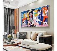 HOLEILUCK Guernica By Picasso Extra Large Wall Art Canvas Paintings Posters Prints Canvas Wall Art Pictures for Living Room Decor 90x180cm(36x72in) Unframed