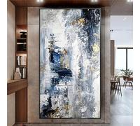 HOLEILUCK Large Abstract Paintings On Canvas Nordic Style Extra Large Wall Art Poster Modern Decor Picture Blue Mural For Room 75X150cm/30x59in Art Prints Unframed