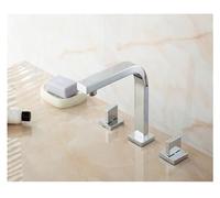 Holes Bathroom Sink Faucets Widespread Basin Sink Water Mixer Tap Handle Crane Chrome Finished,Kitchen Sink Faucet