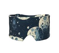 Holes in the Moon Double-Sided Printed Eye mask, Soft and Light-Blocking, Suitable for Travel and Home