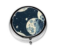 Holes in the Moon Portable Organizer Case Easy Push Button Opening