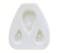 Holey Casting Molds Teardrop Trio Earring & Pendant Glass Jewelry Mold
