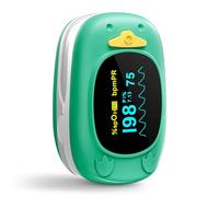 HOLFENRY Kids Finger Pulse Oximeter, Paediatric Blood Oxygen Monitor SpO2 & Pulse Rate with TFT Screen, Accurate Fast Reading Oximeter for Children & Toddlers (2+ Years), 2x AAA Batteries Included