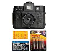 Holga 120GCFN Medium Format Film Camera with Built-in Flash with Kodak TX 120 Black and White Film Bundle with Accessories