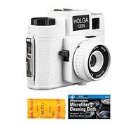 Holga 120N Medium Format Film Camera (White) with Kodak TX 120 Film Bundle and Microfiber Cloth
