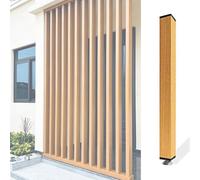 HOLGVE Wall Partition Room Divider Post, Floor to Ceiling Wooden, Privacy Screens Decorative Columns, for Office, Stairway, Lofts and Porch, No Drill Installation(8 root,170cm/66.9in/5.57ft)